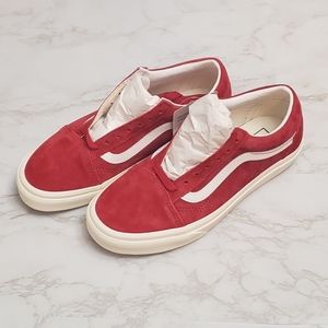 Vans Authentic Red Pig Suede